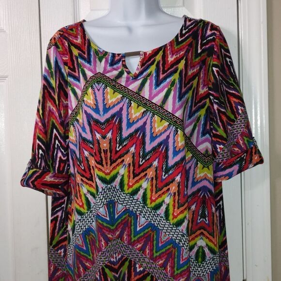 Notations multicolor 1/2 sleeve length sleeve Sz XL NWOT - Picture 3 of 5